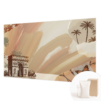 Photo wallpaper with an exotic travel motif