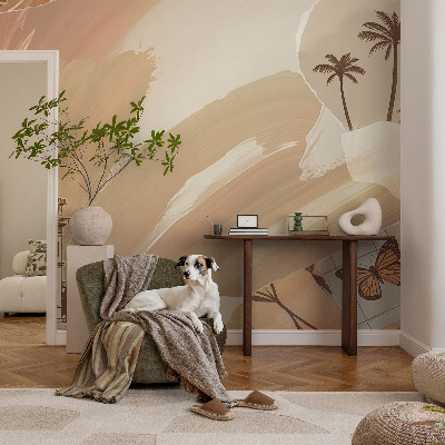 Photo wallpaper with an exotic travel motif