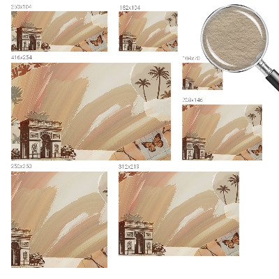 Photo wallpaper with an exotic travel motif