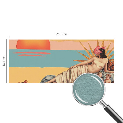 Wallpaper mural with the West of Surrealism design