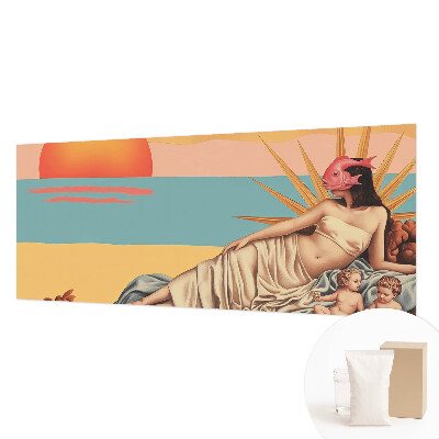 Wallpaper mural with the West of Surrealism design