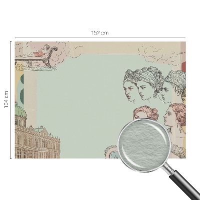 Wallpaper mural for living room classic collage design