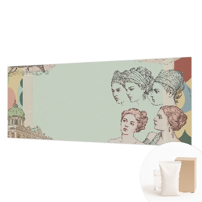Wallpaper mural for living room classic collage design