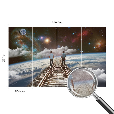 Large wall mural wallpaper Space journey