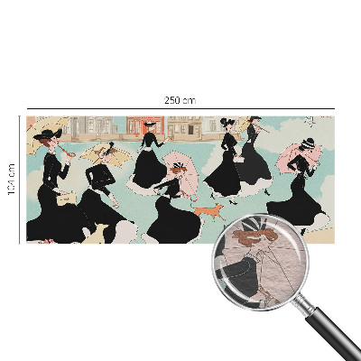 Modern wall mural Women walking