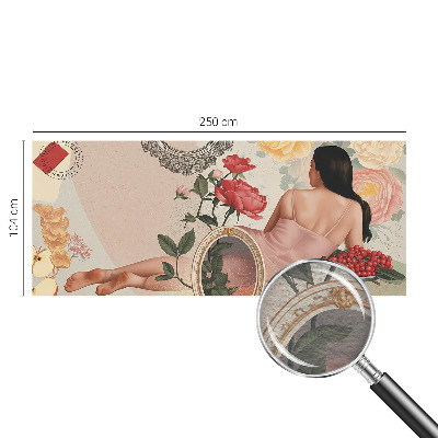 Premium photo wallpaper with a floral elegance design