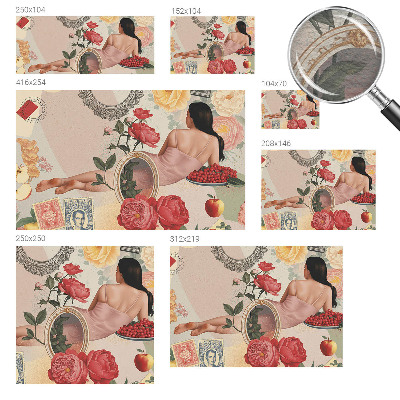 Premium photo wallpaper with a floral elegance design