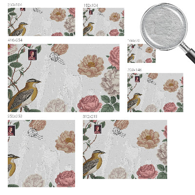 Non-woven wall mural Vintage flowers