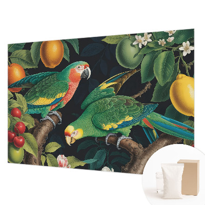 Non-woven photo wallpaper with a tropical adventure motif