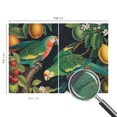 Non-woven photo wallpaper with a tropical adventure motif