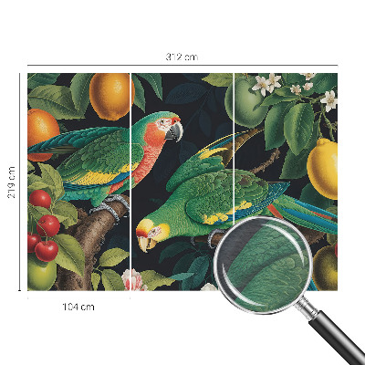 Non-woven photo wallpaper with a tropical adventure motif