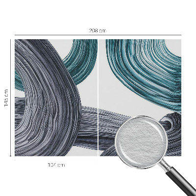 Wall mural for living room Fluid lines