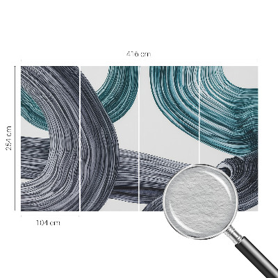 Wall mural for living room Fluid lines