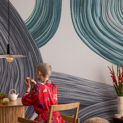 Wall mural for living room Fluid lines