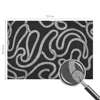 Wallpaper mural with a pattern of twisted shapes