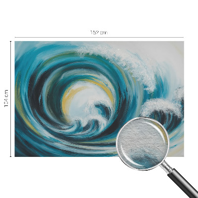 Photo wallpaper with a sea wave motif