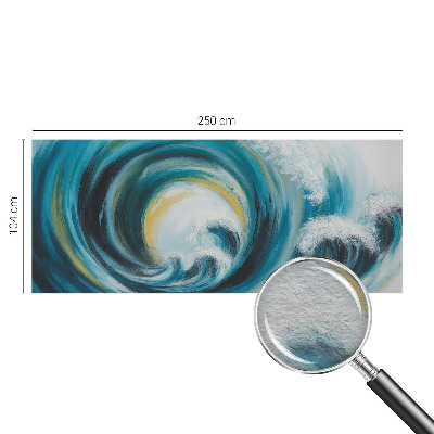 Photo wallpaper with a sea wave motif