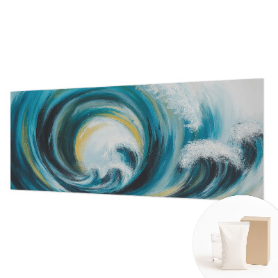 Photo wallpaper with a sea wave motif