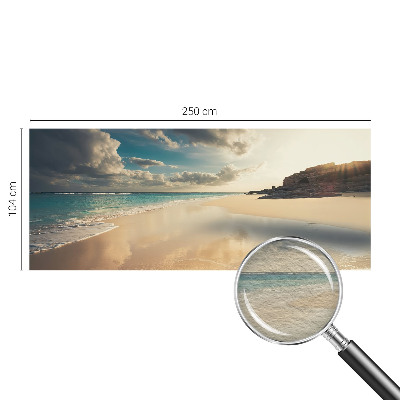 Wall mural for bedroom featuring a sunny coast scene