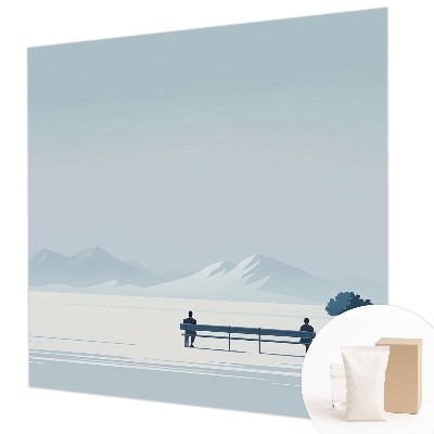 Wallpaper mural for living room Minimalist landscape