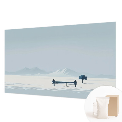 Wallpaper mural for living room Minimalist landscape