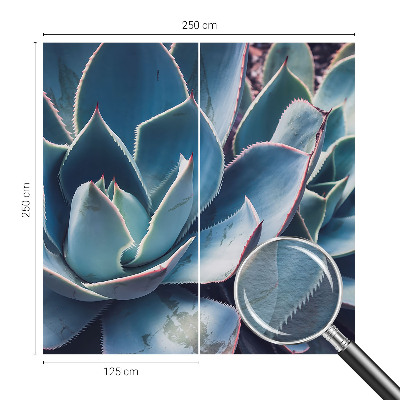 Bedroom wall mural wallpaper Green aloe