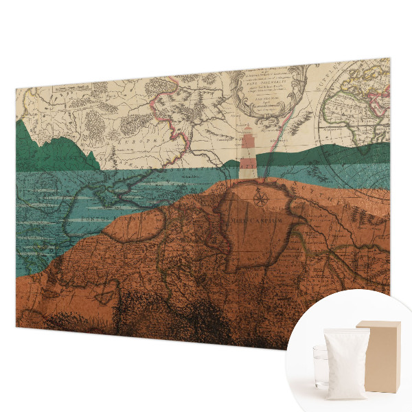 Large wallpaper mural Historical map