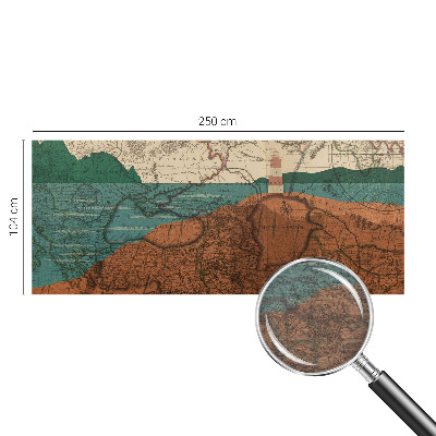 Large wallpaper mural Historical map
