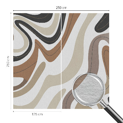 Large wall mural wallpaper with a harmonious waves design