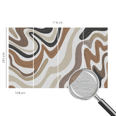 Large wall mural wallpaper with a harmonious waves design