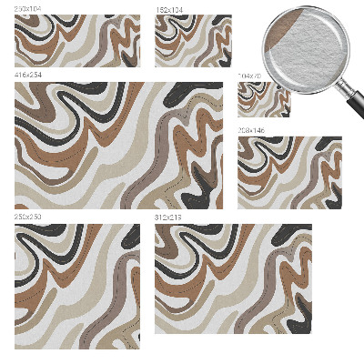 Large wall mural wallpaper with a harmonious waves design