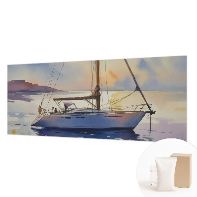Modern wall mural featuring the sailboat 