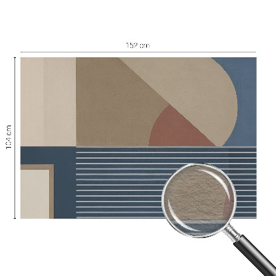 Custom size wall mural with a harmonious geometric motif