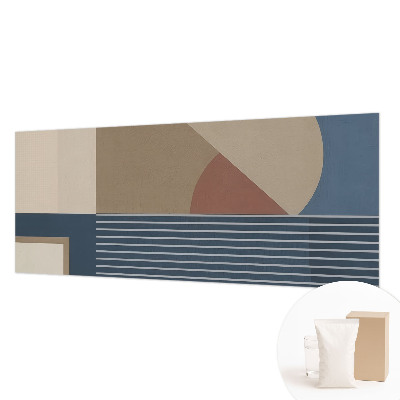 Custom size wall mural with a harmonious geometric motif