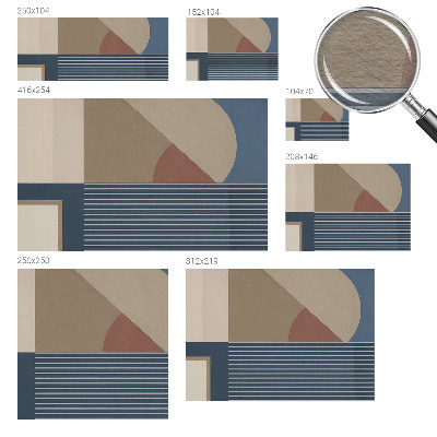 Custom size wall mural Harmonious geometry