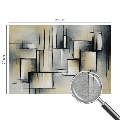 Wall mural with an abstract geometric design