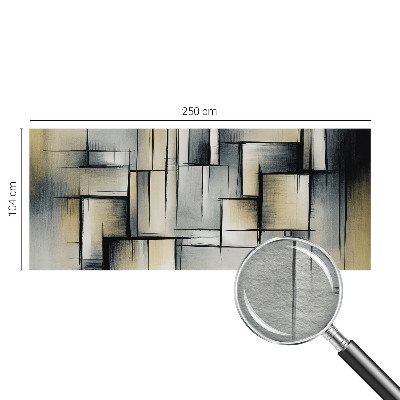 Wall mural with an abstract geometric design