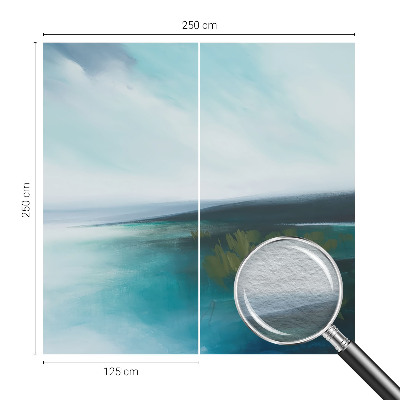Modern wall mural for living room featuring the Water Harmony design