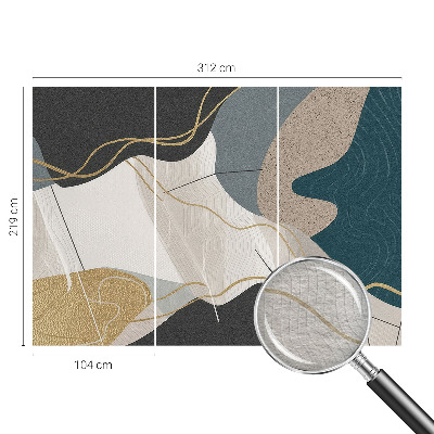 Non-woven photo wallpaper Abstract forms