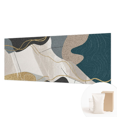 Non-woven photo wallpaper with abstract shapes