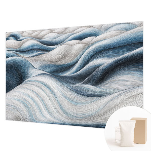 High quality photo wallpaper with a soft waves design