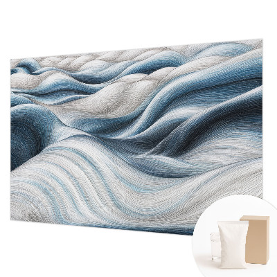 High quality photo wallpaper with a soft waves design