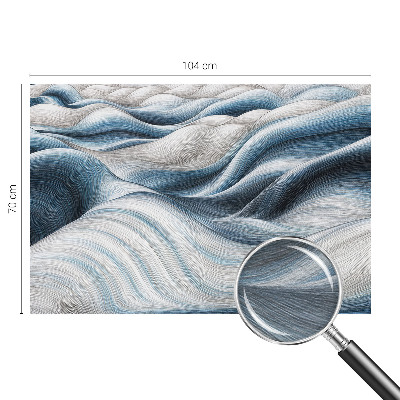 High quality photo wallpaper with a soft waves design