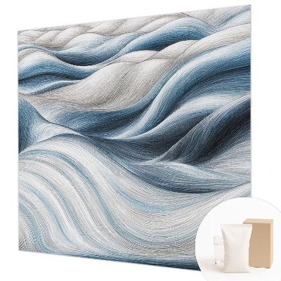 High quality photo wallpaper with a soft waves design