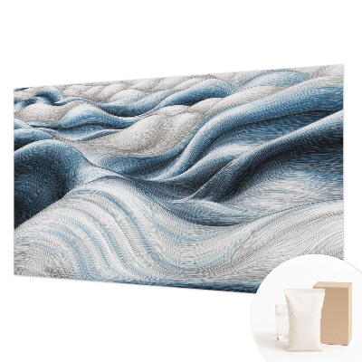 High quality photo wallpaper with a soft waves design