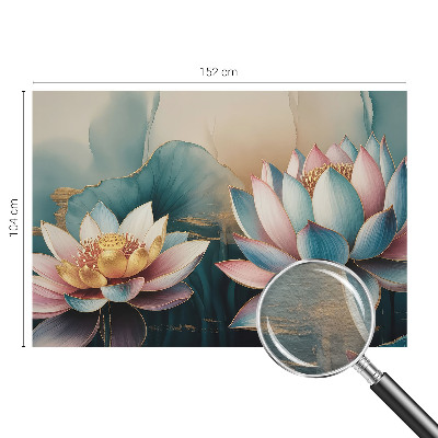 High quality wall mural wallpaper with the Lotuses of Harmony design