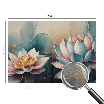 High quality wall mural wallpaper Lotuses of Harmony
