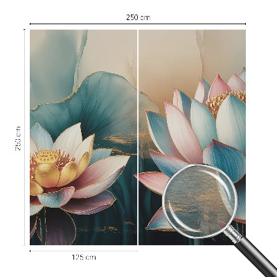 High quality wall mural wallpaper with the Lotuses of Harmony design