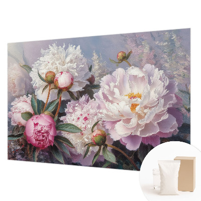 Premium wall mural for bedroom Peony bouquet