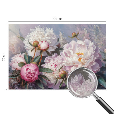 Premium wall mural for bedroom Peony bouquet